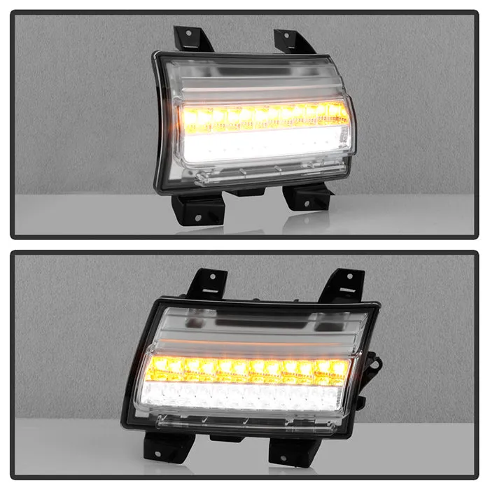Spyder LED Front Bumper Lights Jeep Wrangler (2018-2021) [LED Model Only] Black or Chrome Housing