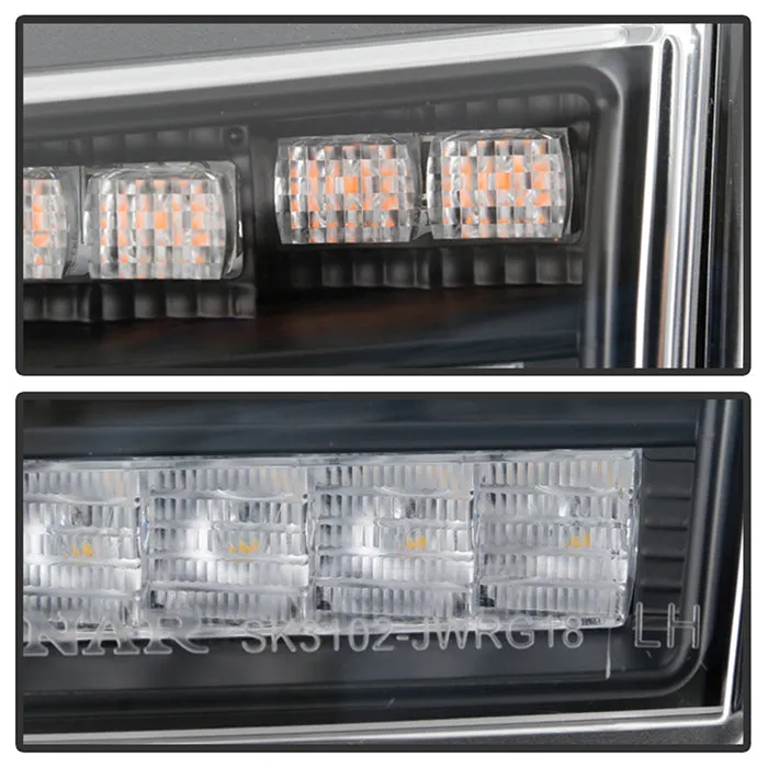Spyder LED Front Bumper Lights Jeep Wrangler (2018-2021) [LED Model Only] Black or Chrome Housing