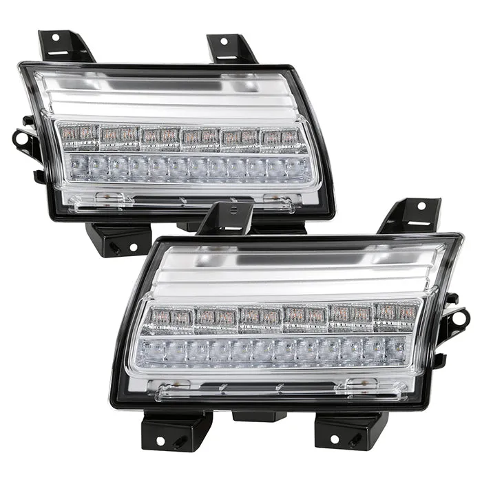 Spyder LED Front Bumper Lights Jeep Wrangler (2018-2021) [LED Model Only] Black or Chrome Housing