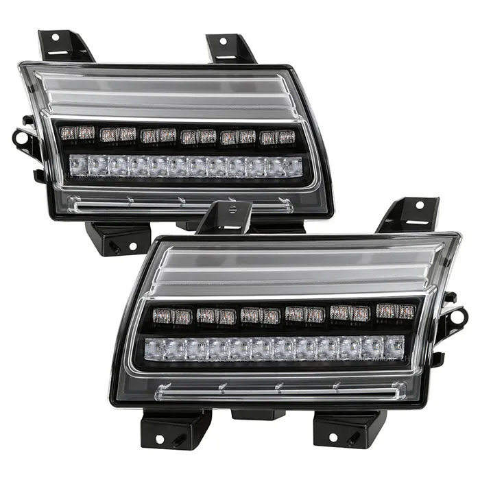 Spyder LED Front Bumper Lights Jeep Wrangler (2018-2021) [LED Model Only] Black or Chrome Housing