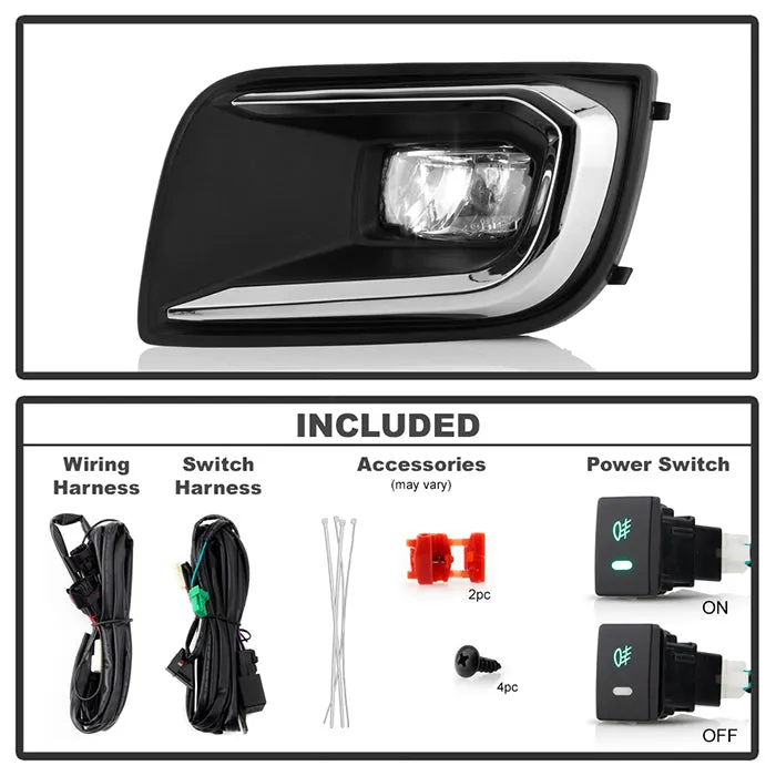 Spyder OEM LED Fog Lights Toyota Sequoia (18-20) [w/ OEM Fit Switch] Clear